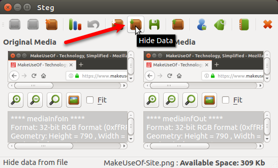 Verstecken Sie eine Datei in einem Bild mit Steg in Ubuntu