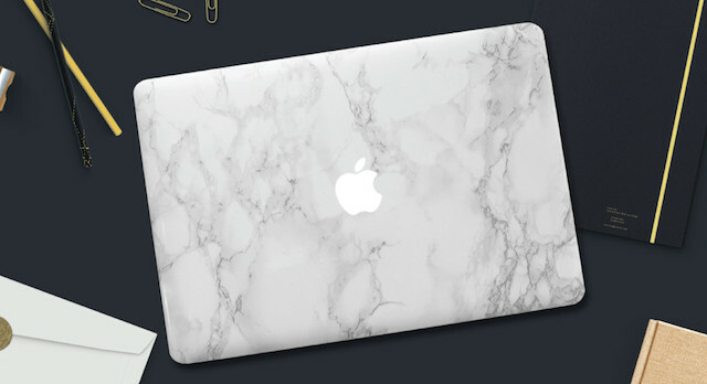 Marmor-Macbook-Aufkleber