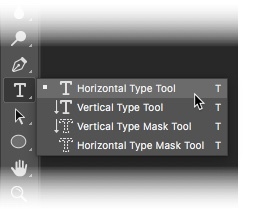 Photoshop CC 2018 - Horizontaler Typ