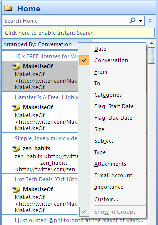 Twitter Outlook Social Connector