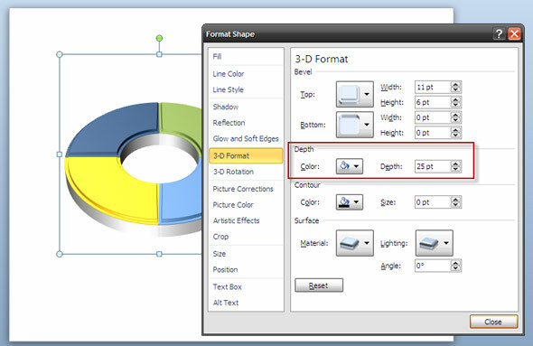 PowerPoint Art: Erstellen eines 3D-Kreises zum Anzeigen eines zyklischen Prozesses ppt 3d circle09