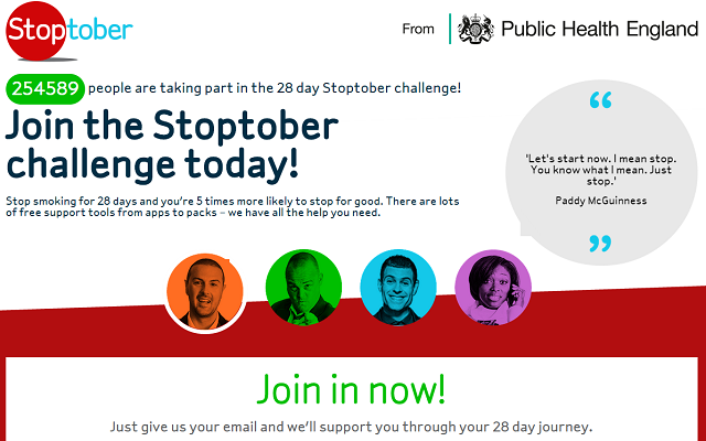 Stoptober Website