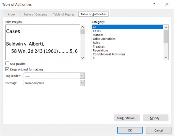 Das einfache Handbuch zur Registerkarte Microsoft Word-Referenzen MSWord TOAformat