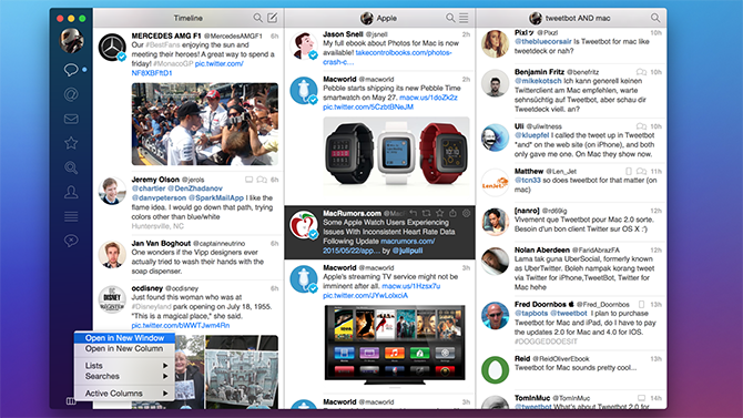 Tweetbot Twitter Client unter macOS