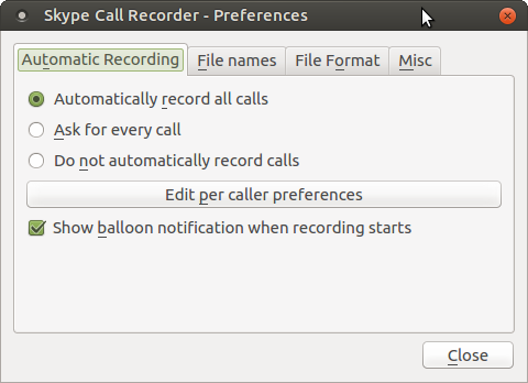 Skype Call Recorder unter Linux