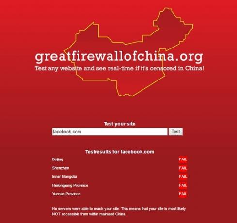 große Firewall von China Facebook