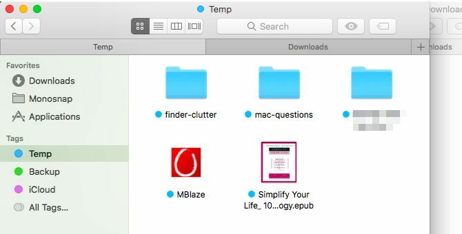 Finder-Temporär-Tag