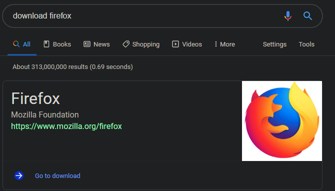 Google Firefox-Link herunterladen