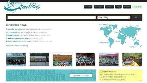 Street Art und Graffiti Online-Sites