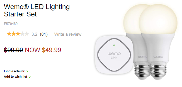 belkin wemo light