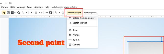 So erstellen Sie eine Präsentation Google Slides Image ersetzen