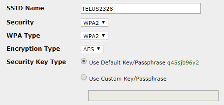 Drahtlose Passphrase des Routers