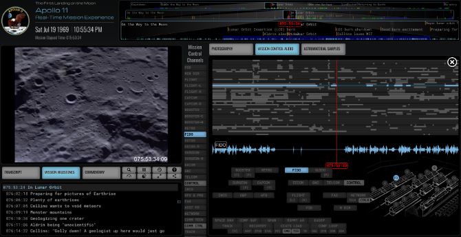 Apollo 11 in Echtzeit ist eine Live-Nachbildung der Mission