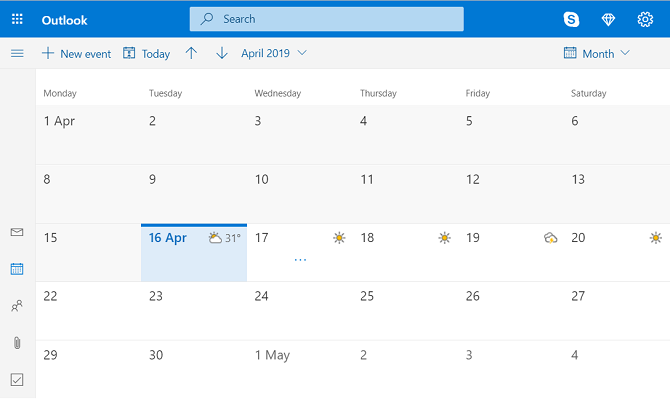 Outlook Kalender Web App