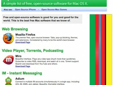 11 Online-Quellen für das Beste unter Mac Freeware [Mac] OpenSource