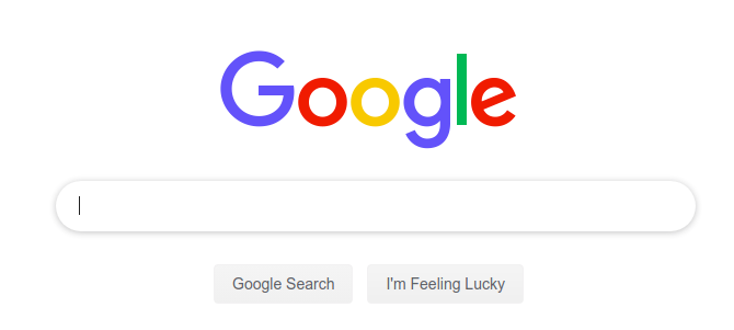 Suchfeld auf der Google-Startseite
