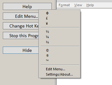 Windows Character Map