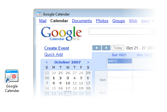 Prisma - Google Kalender in Aktion