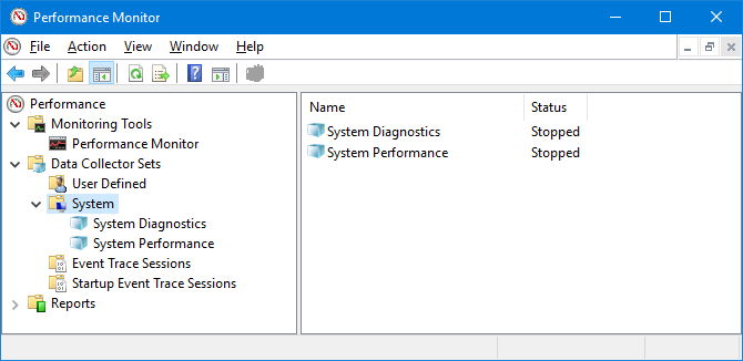 Windows 10-Leistungsmonitor