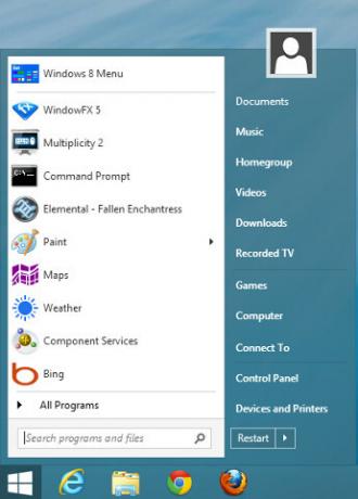 Funktionen fehlen in Windows 8