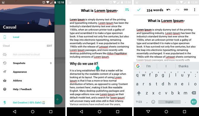 7 ablenkungsfreie Texteditoren für Android im Vergleich: Welches ist das Beste? Android Text Editor Jotterpad