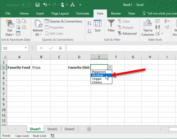 Fügen Sie eine Dropdown-Excel-Liste hinzu