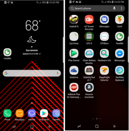 Das größte Smartphone, das Sie nicht kaufen sollten: Samsung Galaxy S8 Review (und Giveaway!) Samsung Galaxy S8 Launcher Müll 493x500