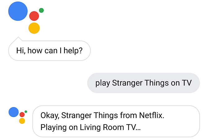 Google Assistant Spielen Sie im Fernsehen