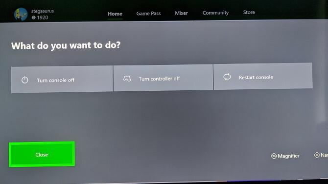 Xbox One-Neustartkonsole