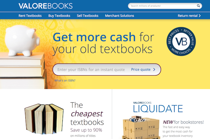 Die 7 besten Alternativen zu Amazon für den Kauf von Büchern valorebooks Screenshot 670x444