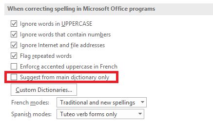 Rechtschreib- und Grammatikprüfung im Microsoft Word MS Word-Wörterbuch main