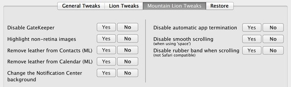 Mac os x Lion anpassen