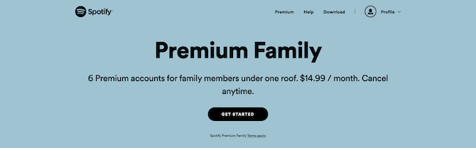 Spotify Premium-Familie