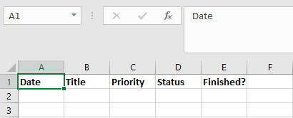 Excel Autoheader