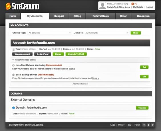 Siteground-Webhosting