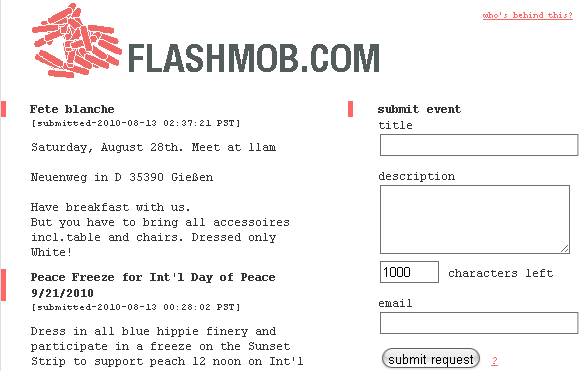 Was ist ein Flash Mob