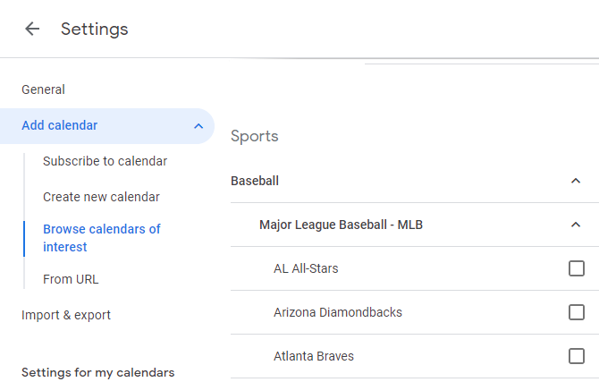 Google Kalender Sportplan