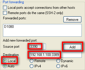 Dynamic-Port-Einstellung