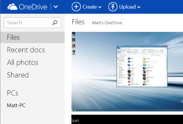 Dies ist eine Bildschirmaufnahme eines der besten Windows-Programme namens OneDrive