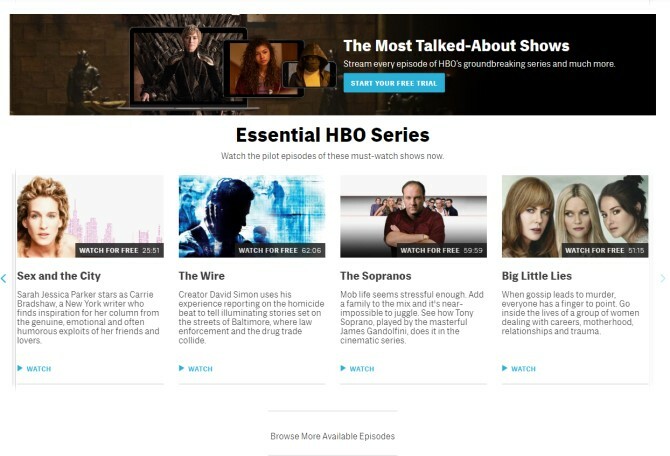 Kostenlose Episoden HBO Website ansehen