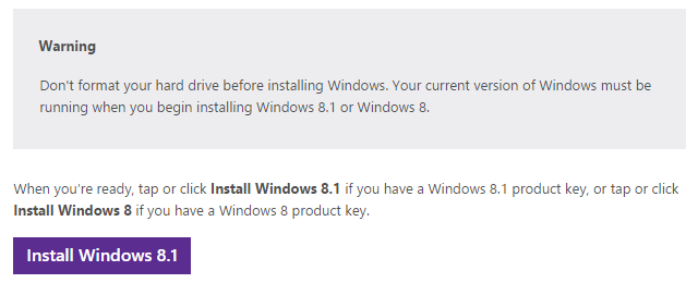 Windows 8.1-Installationsdateien