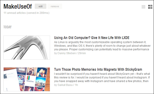 Feedly-Magazin