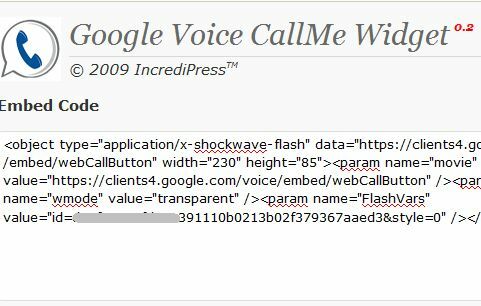 WordPress Voicemail Widget