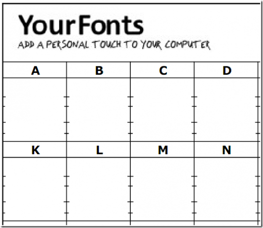 yourfontstemplateblank - digitale Signatur erstellen