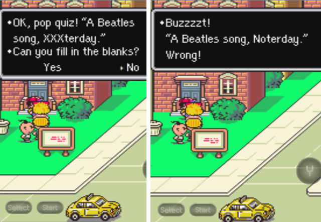 EarthBound Beatles Witz