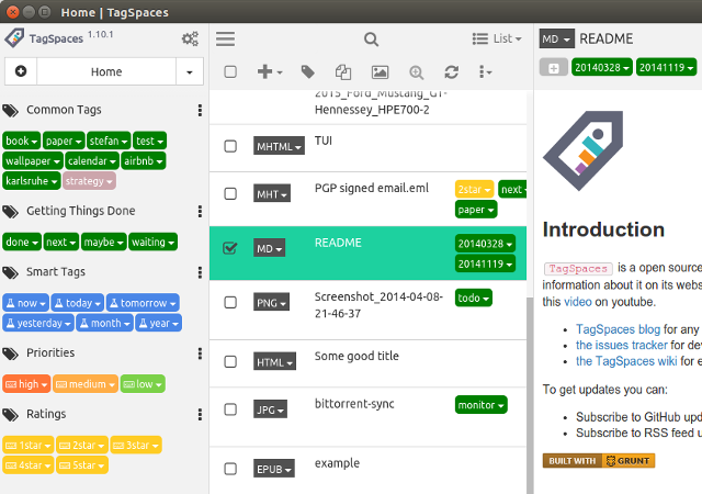 Tagspaces-Start