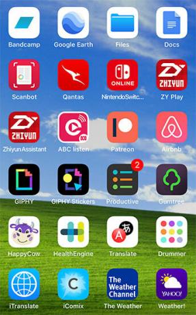 Wählen Sie ein Schema zum Organisieren von iPhone-Apps