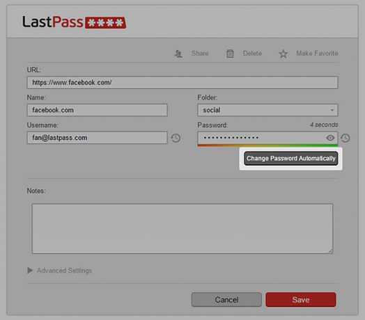 Lastpass-Passwort-automatisch ändern