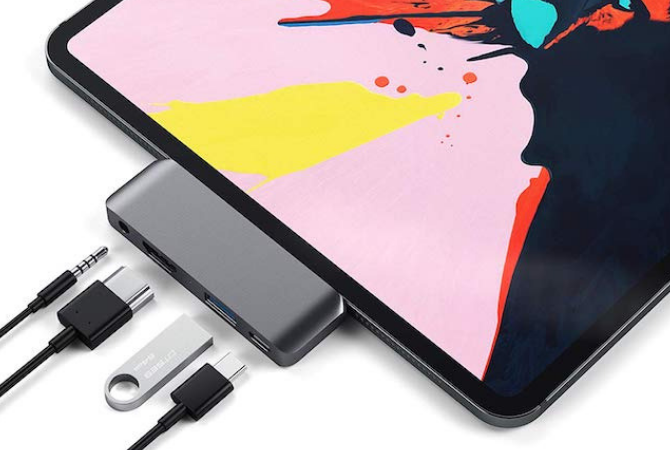 Produktbild des Satechi USB-C Hub für iPad Pro