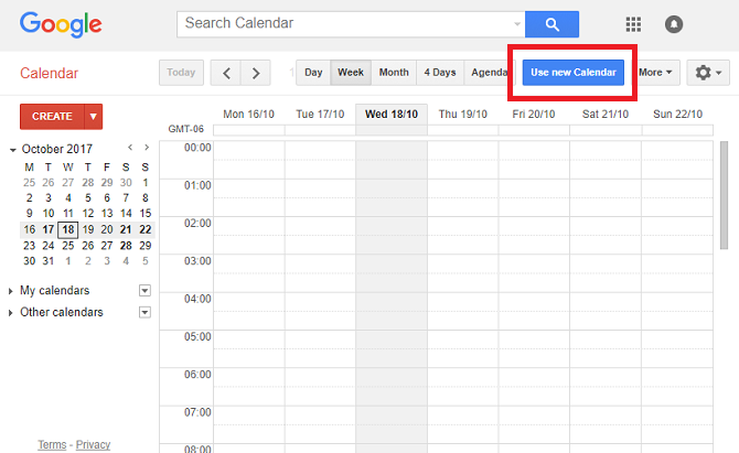 Upgrade der neuen Funktionen von Google Kalender